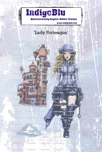 Lady Fortesque A6 Red Rubber Stamp